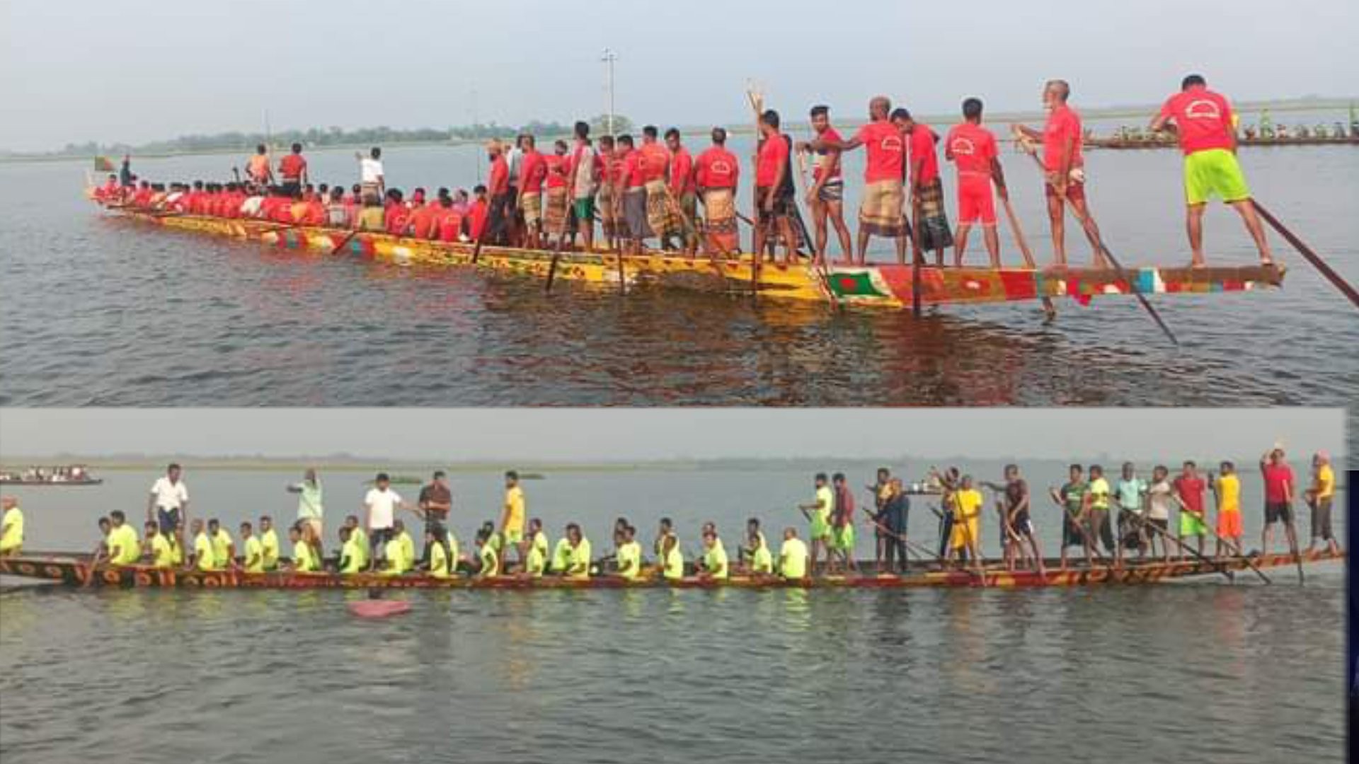নওগাঁর মান্দায় নৌকা বাইচ প্রতিযোগিতা অনুষ্ঠিত
